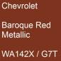 Preview: Chevrolet, Baroque Red Metallic, WA142X / G7T.